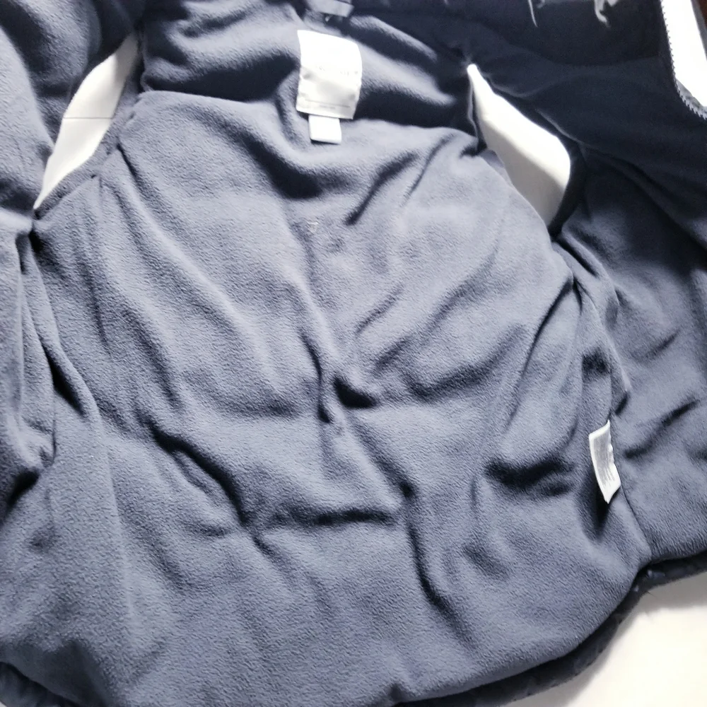 OLD NAVY BOY'S PUFFER VEST BLACK AND DARK BLUISH GRAY SIZE 4T